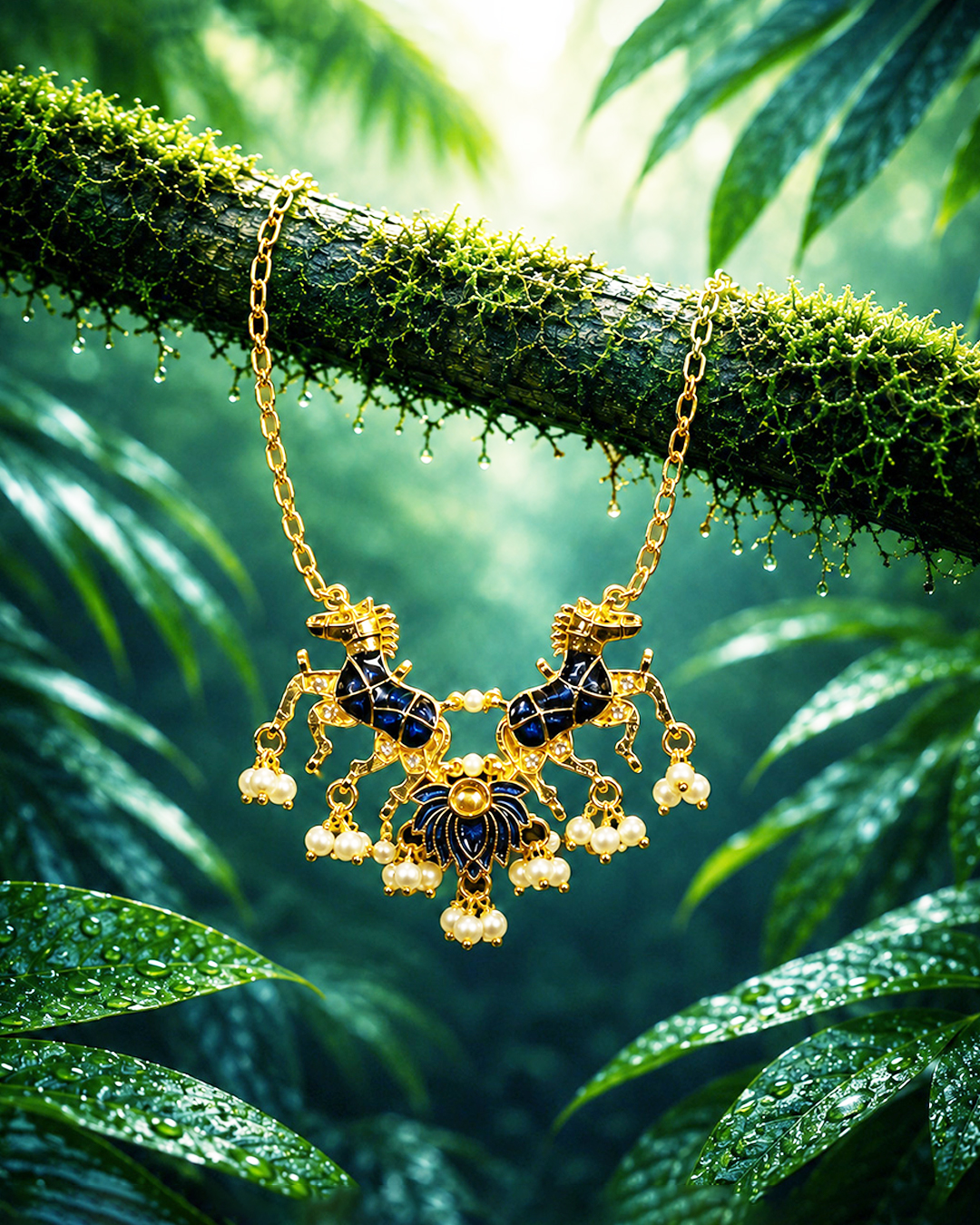 Ashva Shringar Ornament, a shringar piece associated in the caption with Laddu Gopal, Shrinathji, Thakorji.