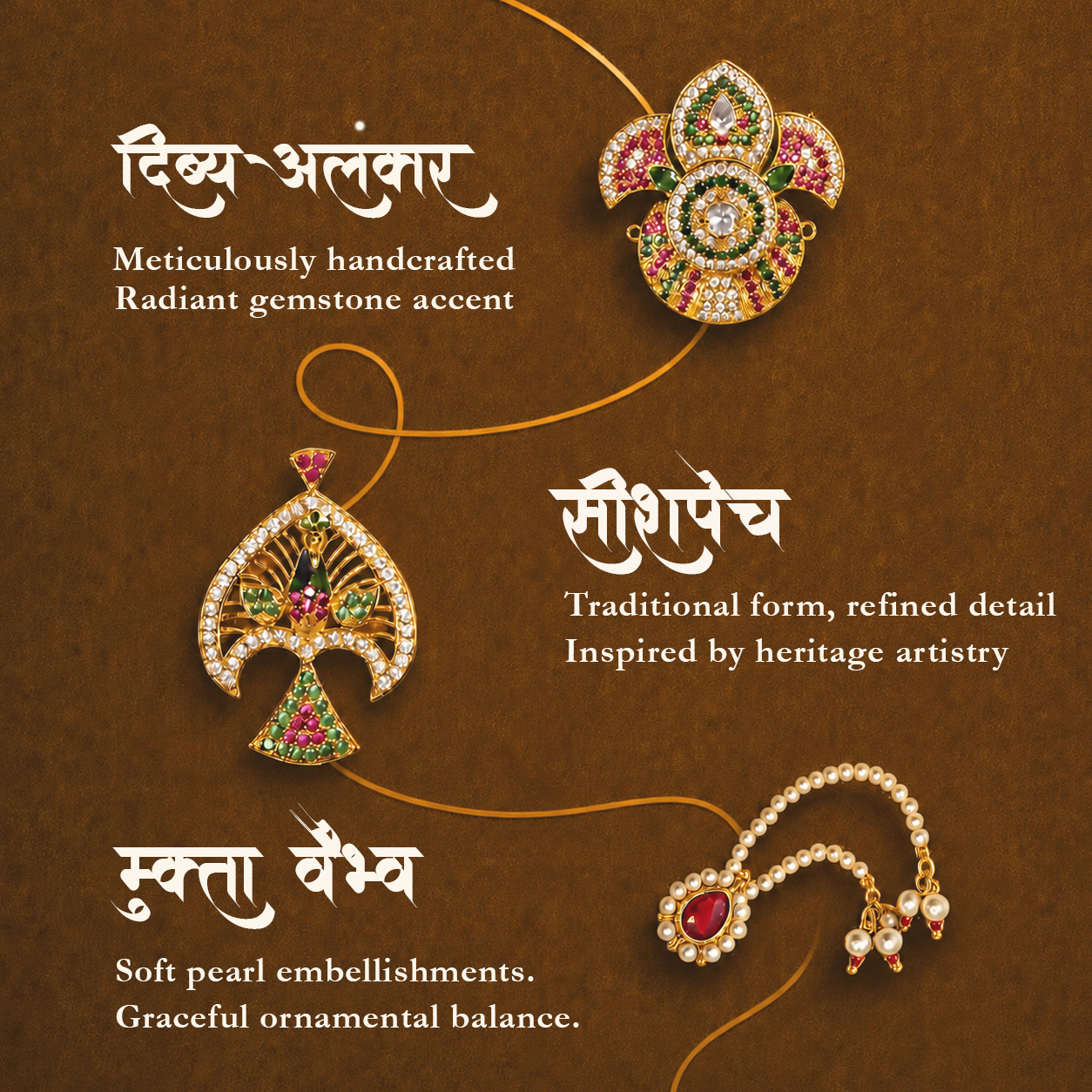 Seeshpech and Shringar Ensemble, a shringar piece.