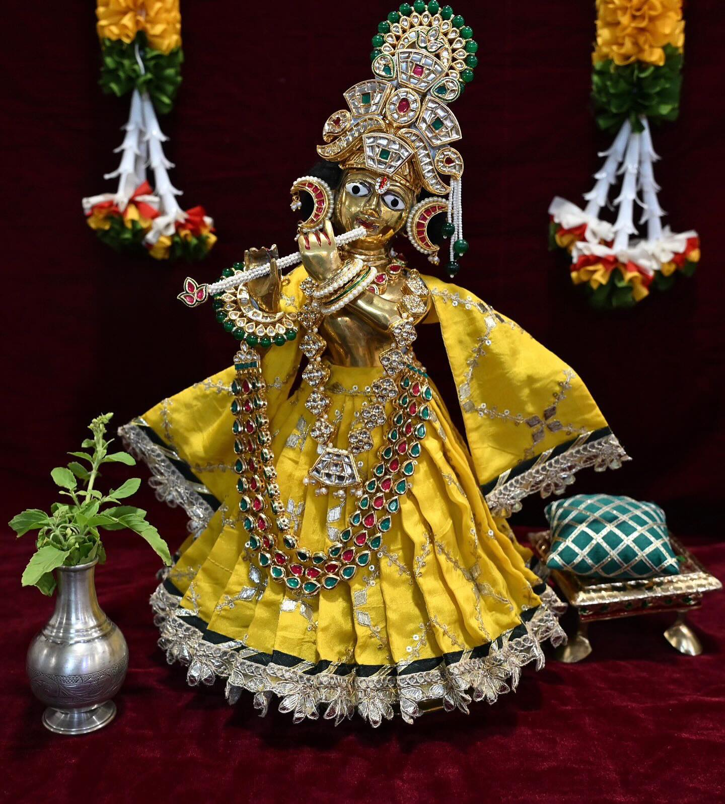 Janmashtami Poshak and Shringar, a poshak & shringar piece.