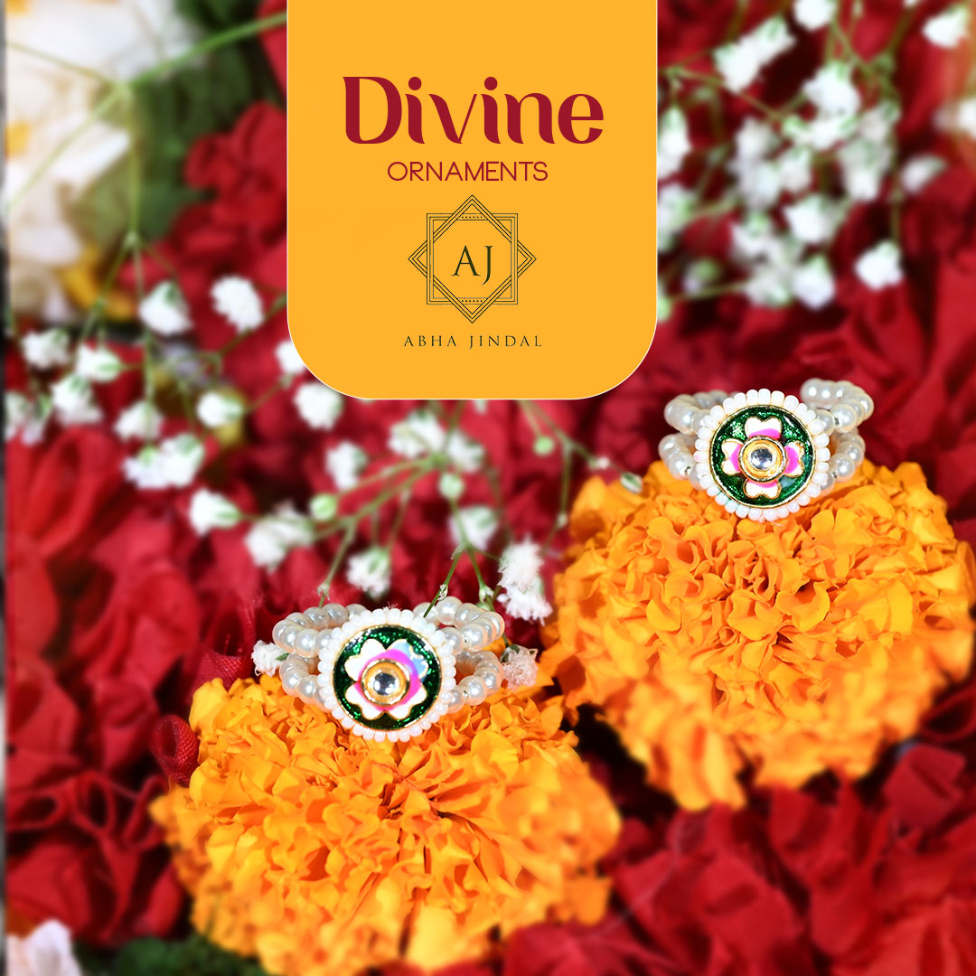 Diwali Floral Ornament Set, a jewellery piece.