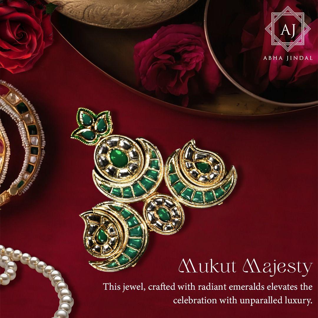 Emerald Mukut, a mukut & head adornments piece.