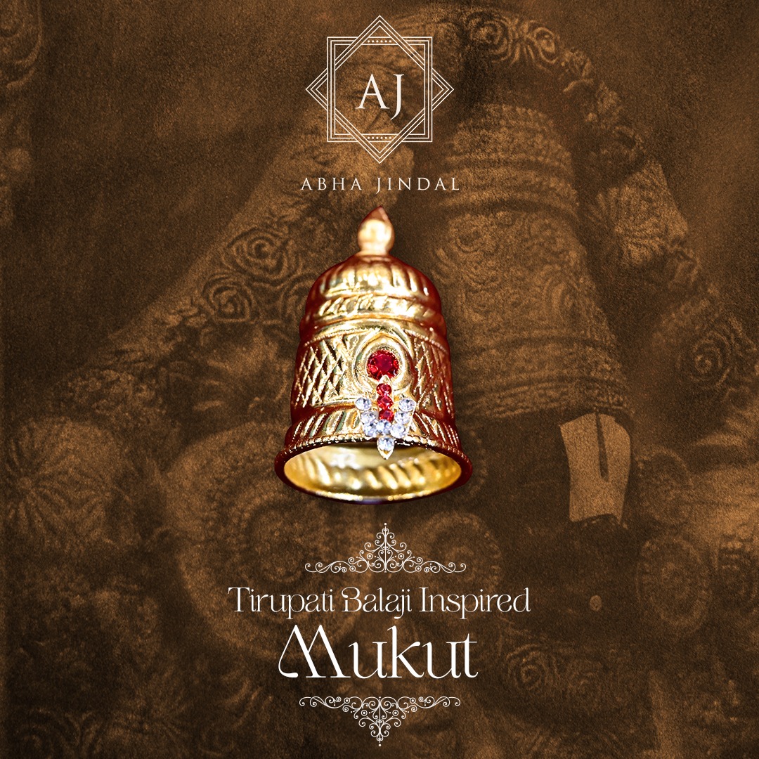 Tirupati Balaji Inspired Mukut, a mukut & head adornments piece.