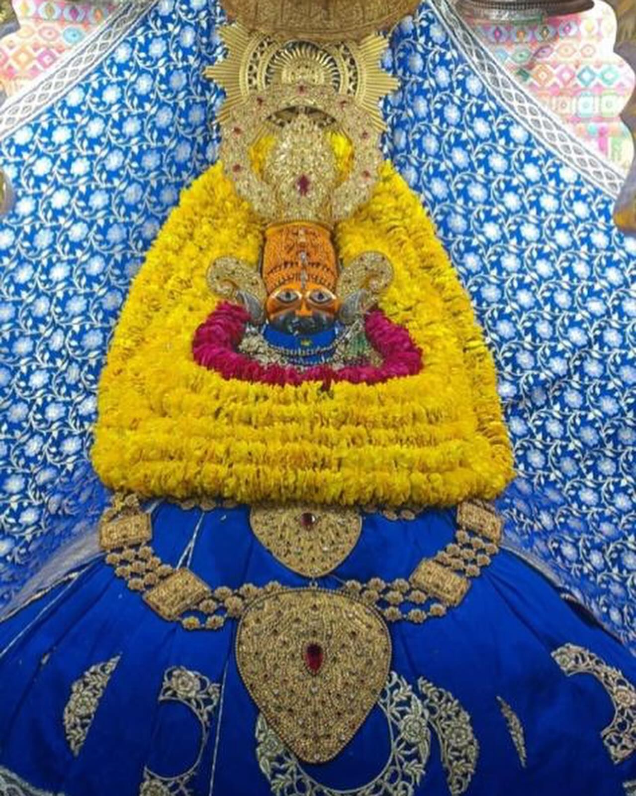 Deity Poshak and Shringar Carousel, a poshak & shringar piece, shown in a 6-image Instagram carousel. Image 2 of 6.