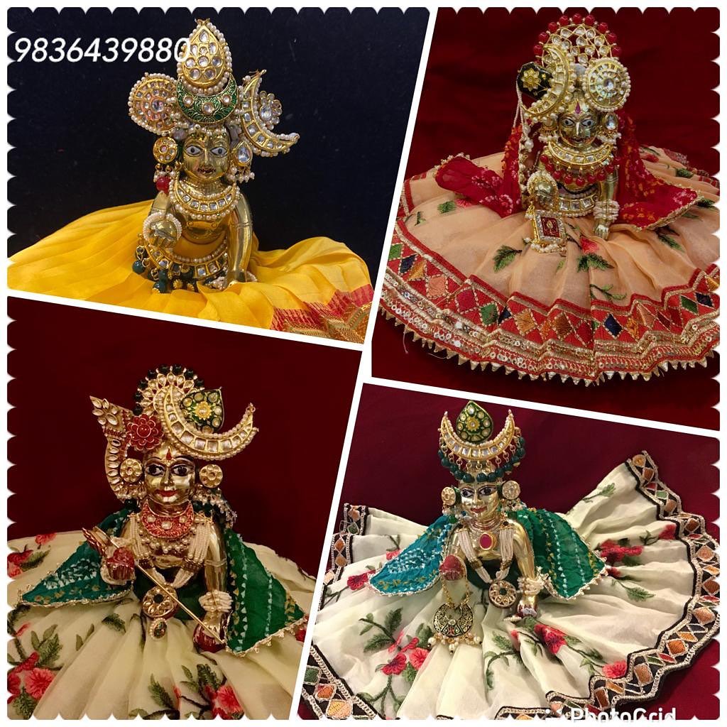 Deity Poshak and Shringar Collage, a poshak & shringar piece.