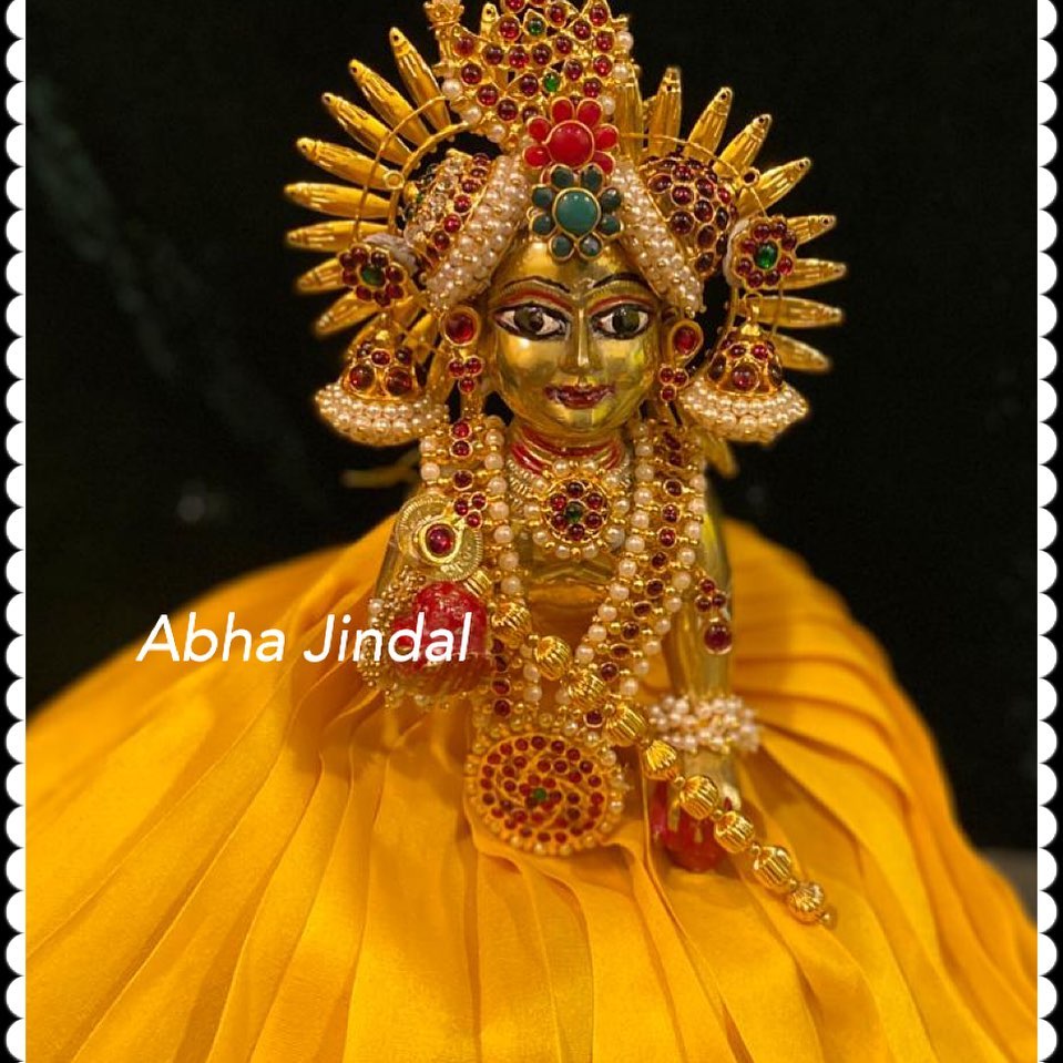 Goddess Poshak and Shringar, a poshak & shringar piece.